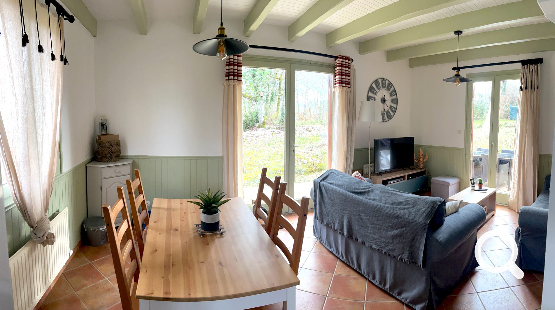 Vue extérieur de la pièce de vie - Orchidée 14 - Golf de Souillac - Lachapelle Auzac, proche Sarlat est des plus grands sites touristiques de la Dordogne et du Lot