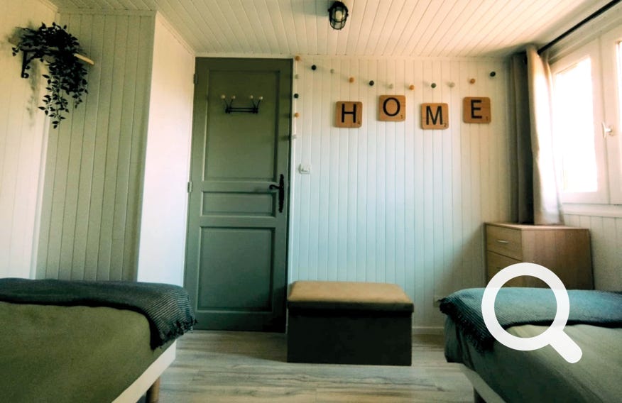 chambre 2 idéale pour un couple ou les enfants - Orchidée 14, Charmante maison en bois  au coeur du Golf de Souillac - Lachapelle Auzac, proche Sarlat est des plus grands sites touristiques de la Dordogne et du Lot